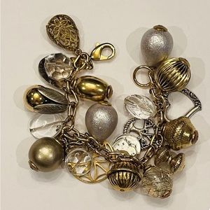 Lenora Dame for Anthropologie Golden Classic Charm bracelet